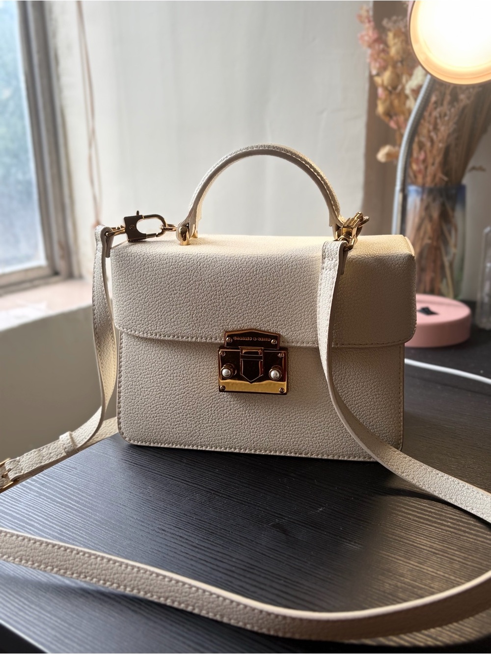 Charles & Keith Top Handle Flap Cross Body Bag